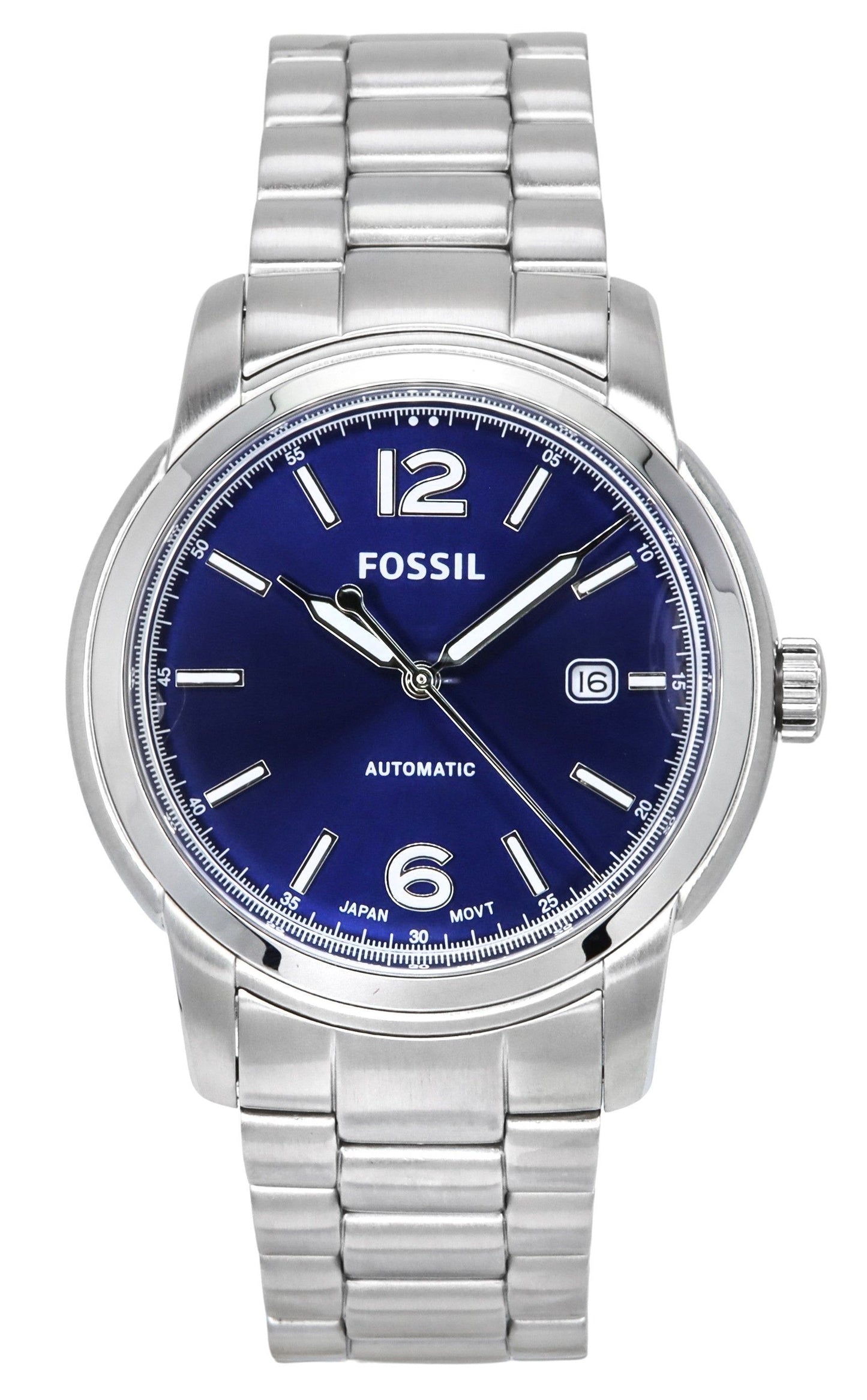 Fossil Heritage Stainless Steel Blue Dial Automatic ME3244 Men's Watch