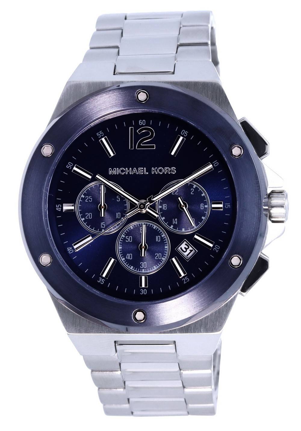 Michael Kors Lennox Chronograph Stainless Steel Blue Dial Quartz MK8938 Men's Watch