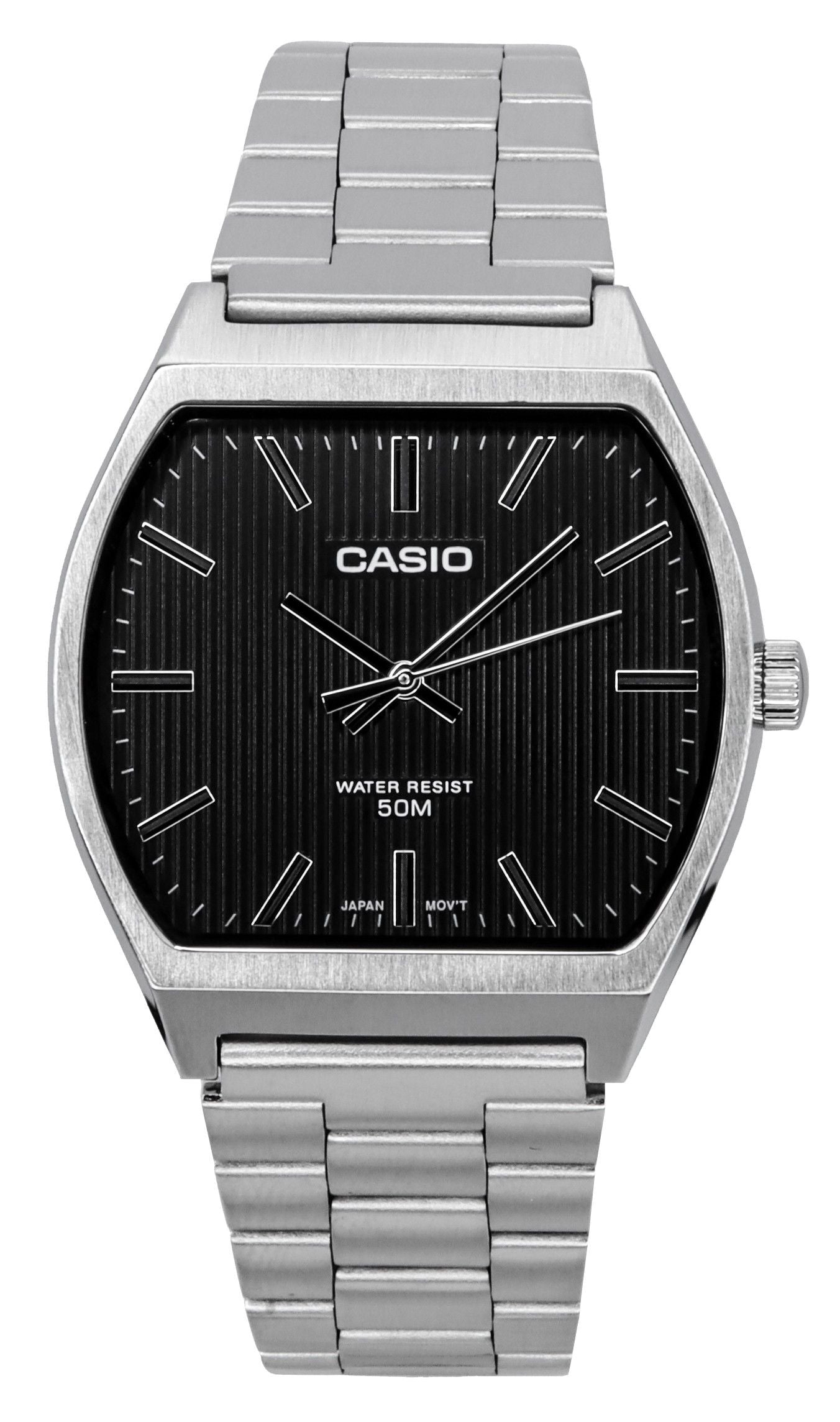 Casio Standard Analog Stainless Steel Black Dial Quartz MTP-B140D-1A Men's Watch