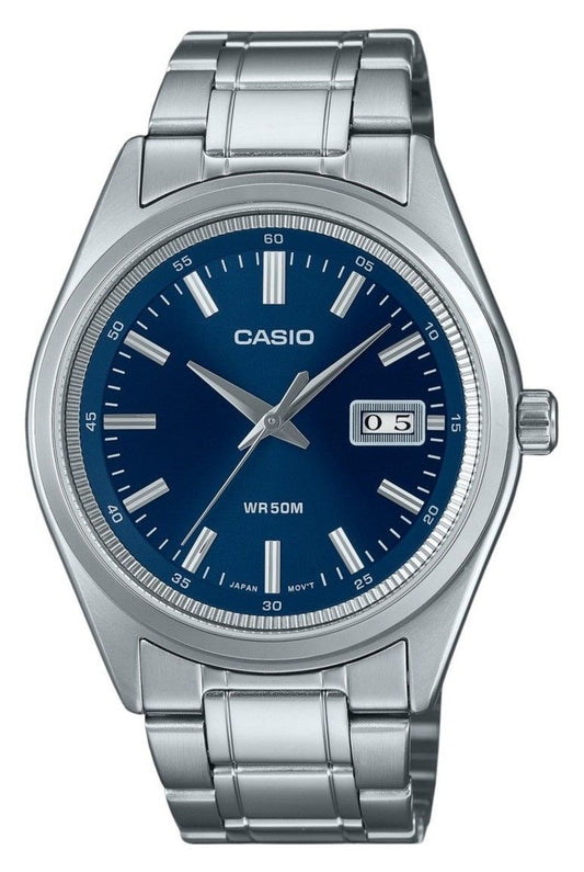 Casio Standard Analog Stainless Steel Blue Dial Quartz MTP-B180D-2AV Men's Watch