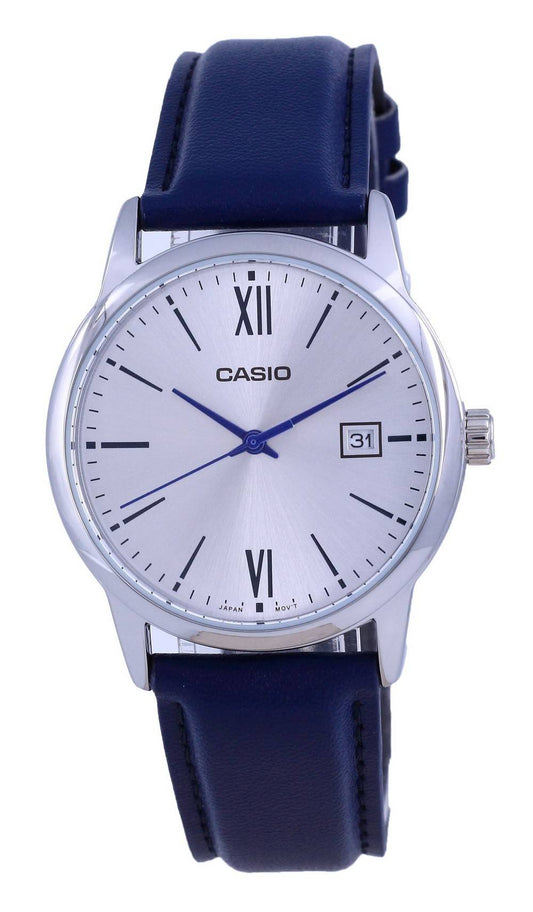 Casio Silver Dial Stainless Steel Analog Quartz MTP-V002L-2B3 MTPV002L-2 Men's Watch