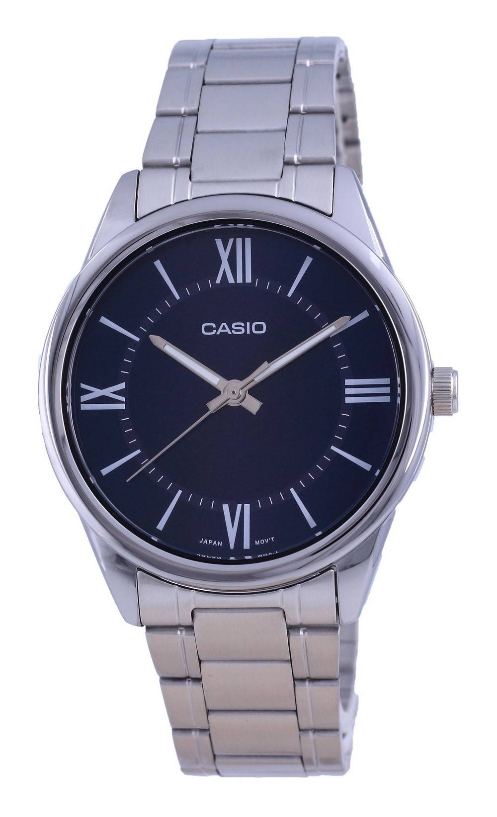 Casio Blue Dial Stainless Steel Analog Quartz MTP-V005D-2B5 MTPV005D-2 Men's Watch