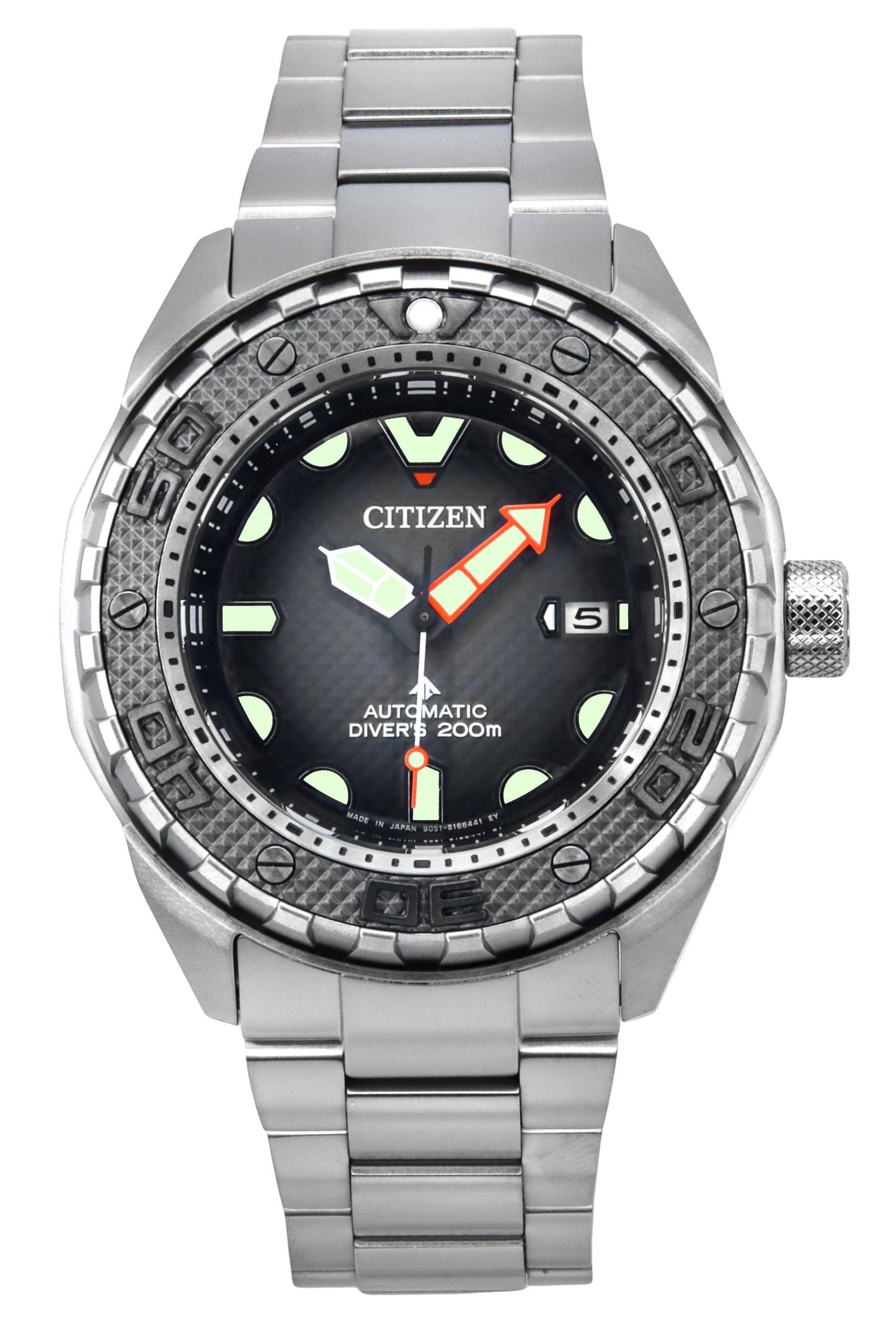 Citizen Promaster Dive Super Titanium Black Dial Automatic NB6004-83E 200M Men's Watch