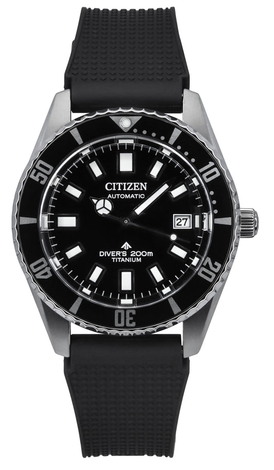 Citizen Promaster Fujitsubo Super Titanium Polyurethane Strap Black Dial Automatic Diver's NB6021-17E 200M Men's Watch