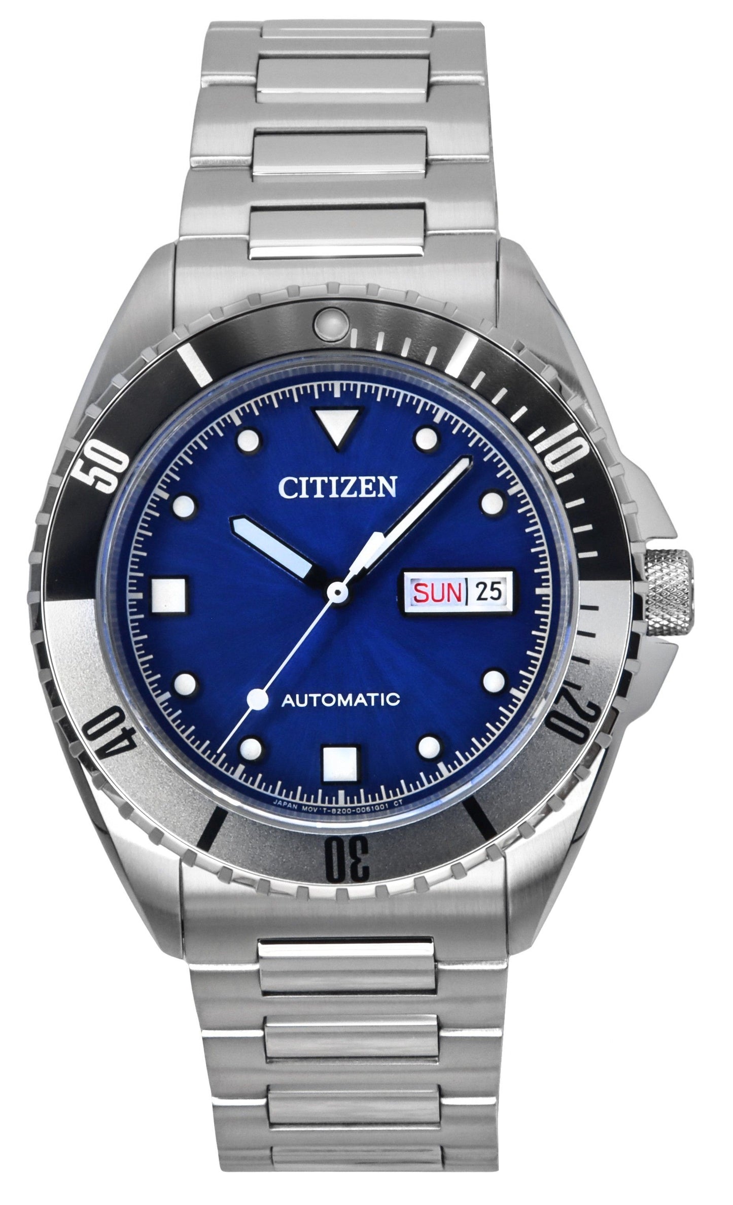 Citizen Sport Stainless Steel Blue Dial Automatic NH7530-52M 100M Men's Watch