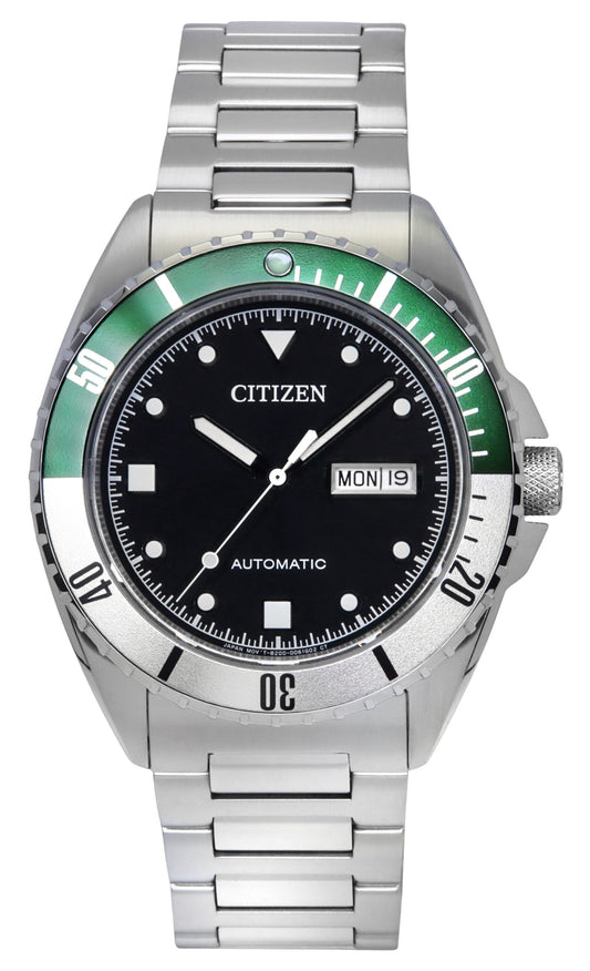 Citizen Sport Stainless Steel Black Dial Automatic NH7531-50E 100M Men's Watch