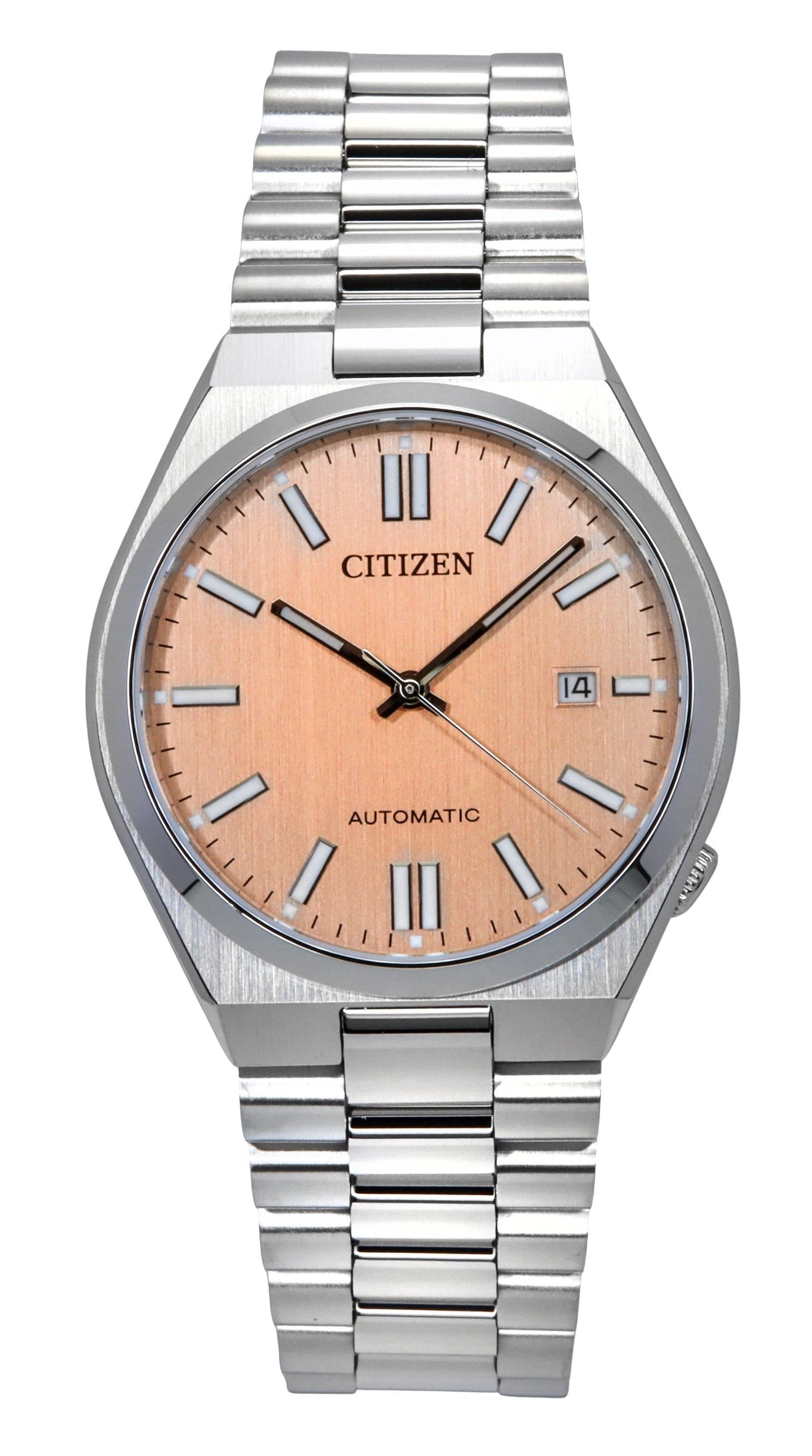 Citizen Tsuyosa Stainless Steel Salmon Dial Automatic NJ0159-86Z Men's Watch