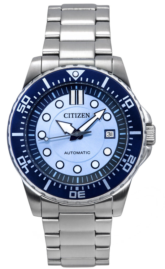 Citizen Limited Edition Stainless Steel Blue Dial Automatic NJ0178-81M 100M Men's Watch