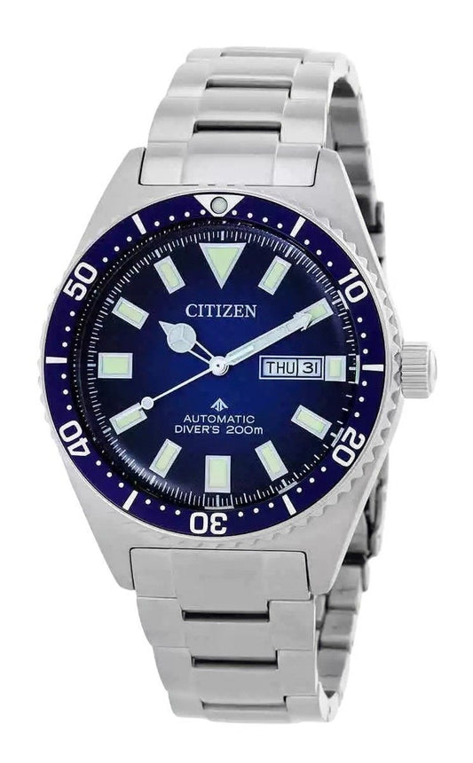 Citizen Promaster Mechanical Stainless Steel Blue Dial Automatic Diver's NY0129-58L 200M Men's Watch