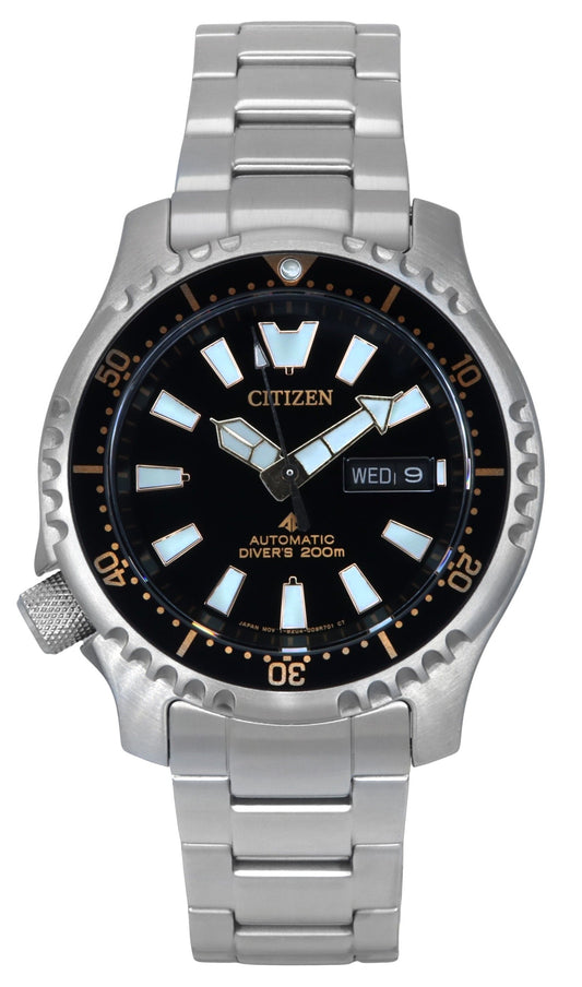 Citizen Promaster Marine Limited Edition Black Dial Automatic Diver's NY0160-66E 200M Men's Watch With Extra Strap