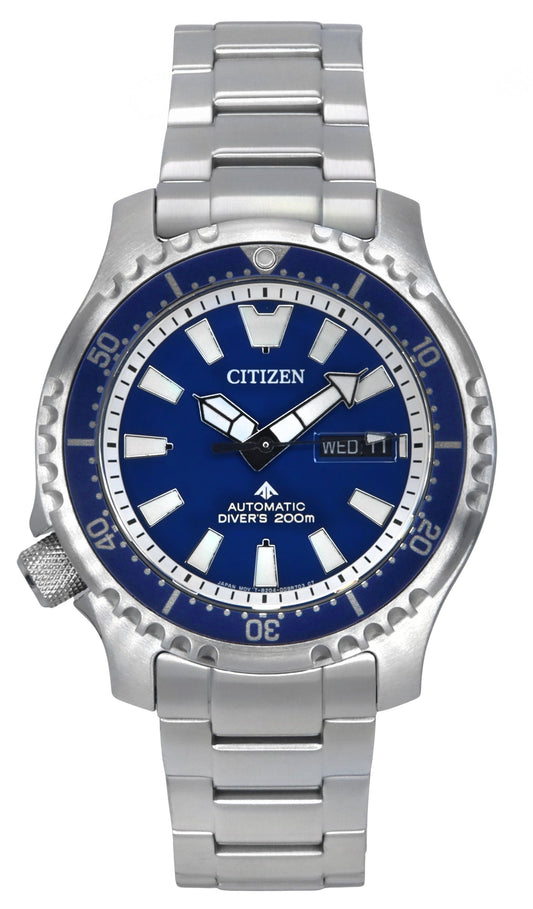 Citizen Promaster Marine Limited Edition Blue Dial Automatic Diver's NY0161-63L 200M Men's Watch With Extra Strap