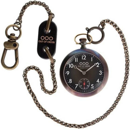 Out Of Order Hornet Black Dial OOO.001-8.NE Men's Pocket Watch