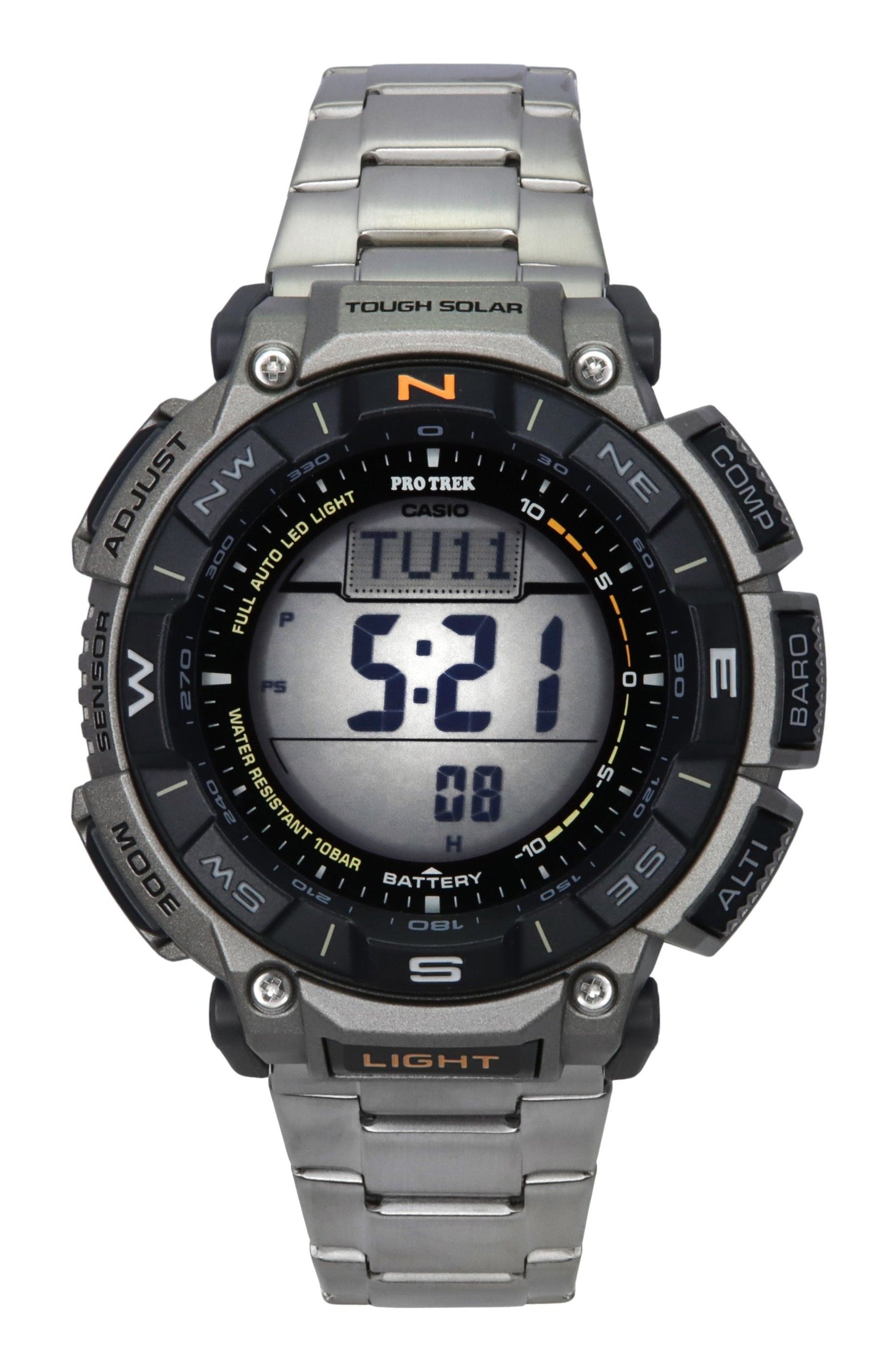 Casio ProTrek Digital Bio Based Resin Tough Solar PRG-340T-7 100M Men's Watch