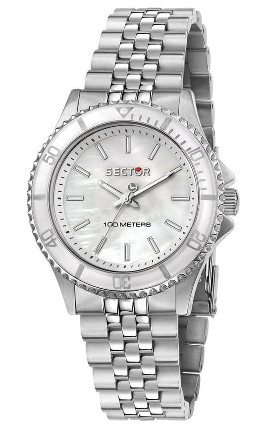 Sector 230 Just Time Stainless Steel Mother Of Pearl Dial Quartz R3253161527 100M Women's Watch