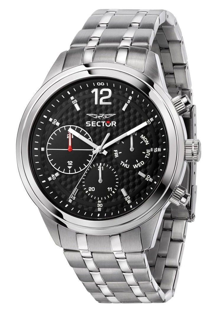 Sector 670 Multifunction Stainless Steel Black Dial Quartz R3253540007 Men's Watch