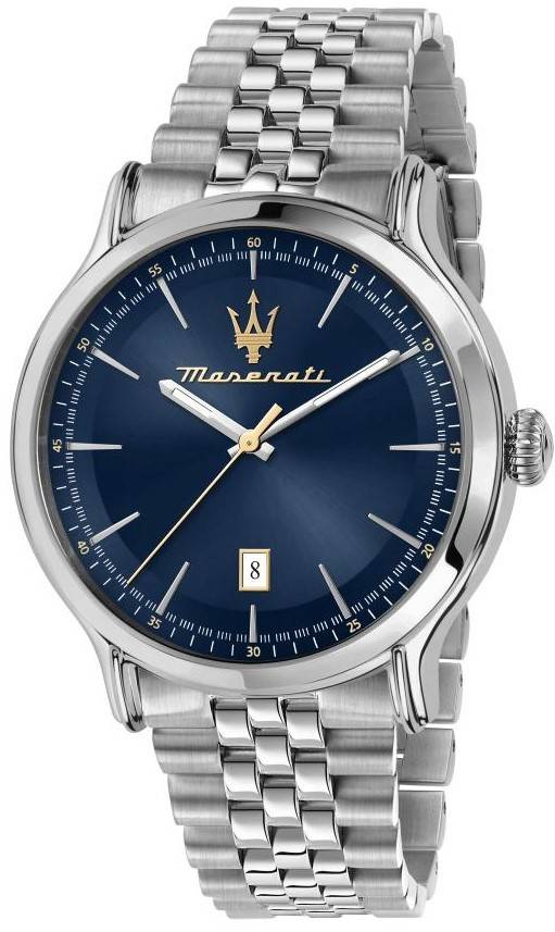 Maserati Epoca Stainless Steel Blue Dial Quartz R8853118021 100M Men's Watch