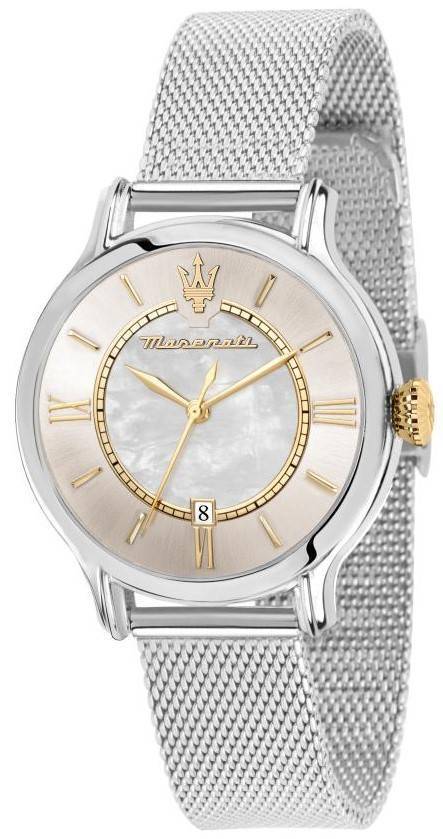 Maserati Epoca Stainless Steel Mother Of Pearl Dial Quartz R8853118514 100M Women's Watch