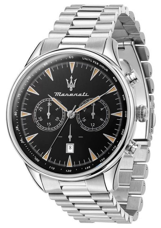 Maserati Tradizione Chronograph Black Dial Quartz R8873646004 100M Men's Watch