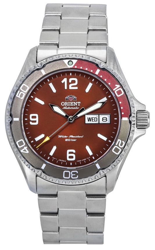 Orient Sports Kamasu Mako III Stainless Steel Red Dial Automatic Diver's RA-AA0820R19B RA-AA0820R39B 200M Men's Watch