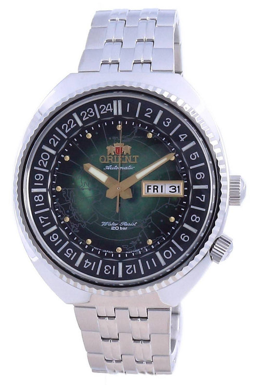 Orient World Map Revival Stainless Steel Automatic Diver's RA-AA0E02E19B RA-AA0E02E39B 200M Men's Watch