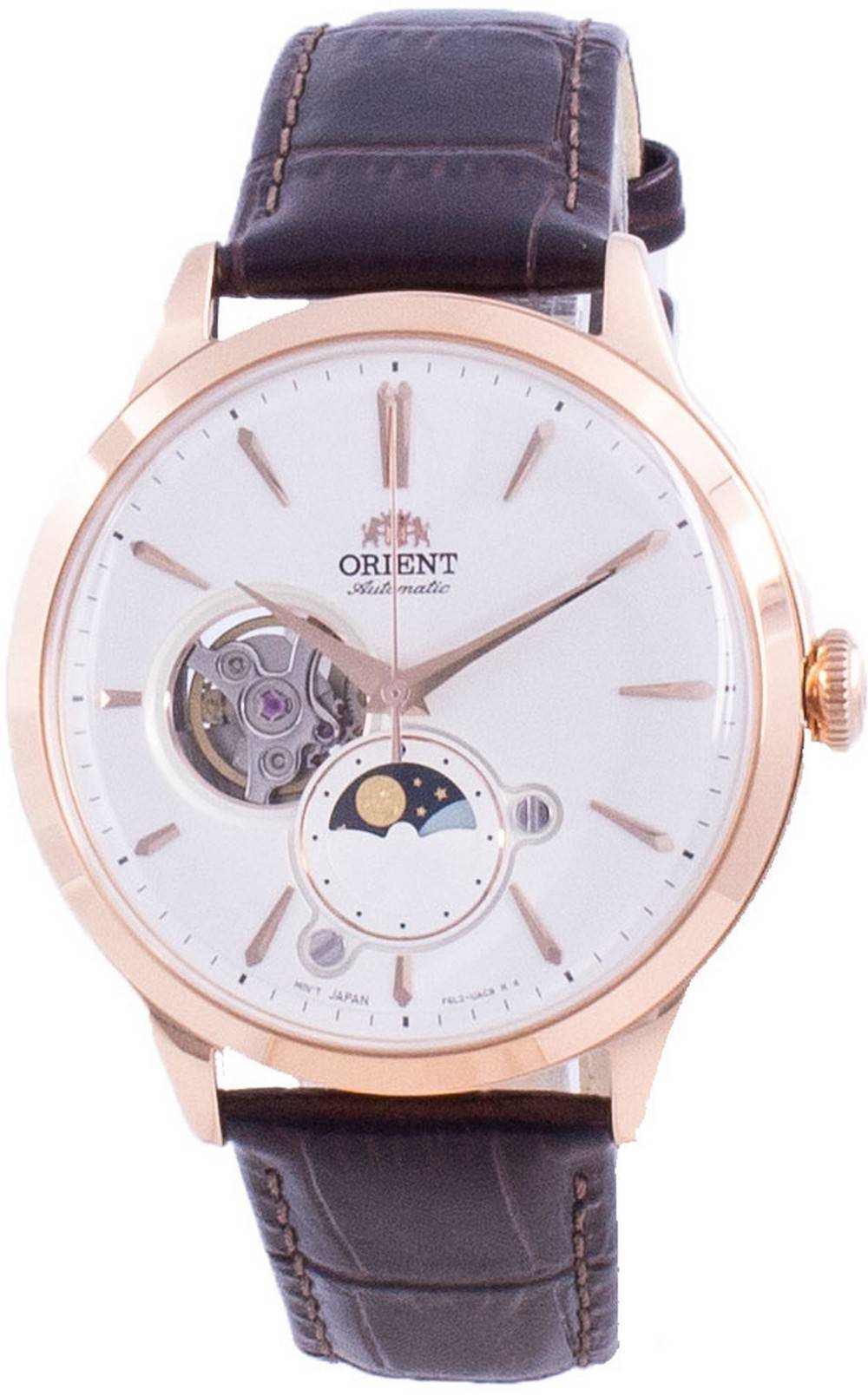 Orient Sun &amp; Moon Phase Open Heart Dial Automatic RA-AS0102S10B RA-AS0102S30B Men's Watch