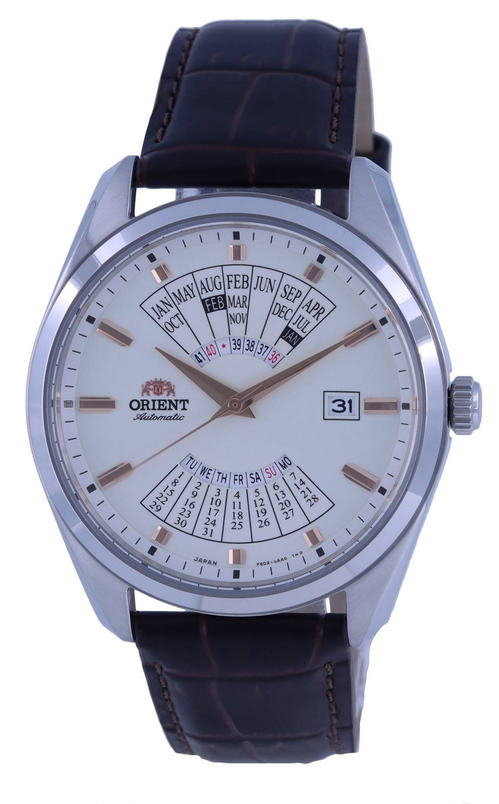 Orient Multi Year Calendar White Dial Leather Automatic RA-BA0005S10B RA-BA0005S30B Men's Watch