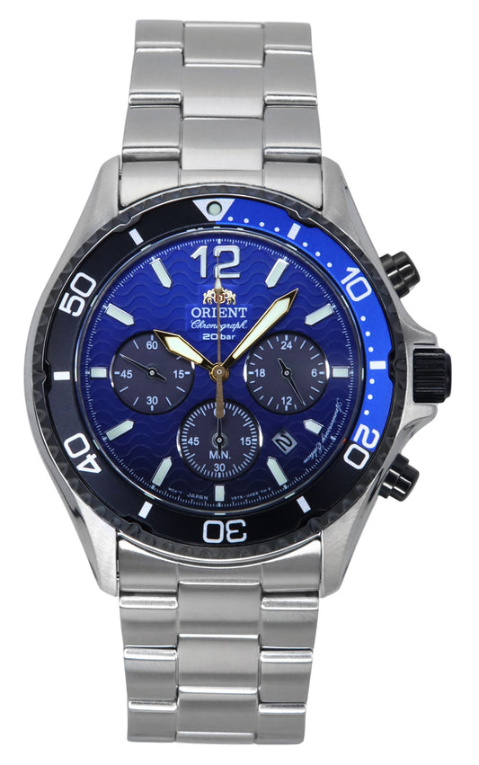 Orient Sports The 20th anniversary Limited Edition Blue Gradation Dial Quartz Diver's RA-TX0208L 200M Men's Watch