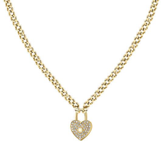 Morellato Abbraccio Gold Tone Stainless Steel Necklace SABG25 For Women