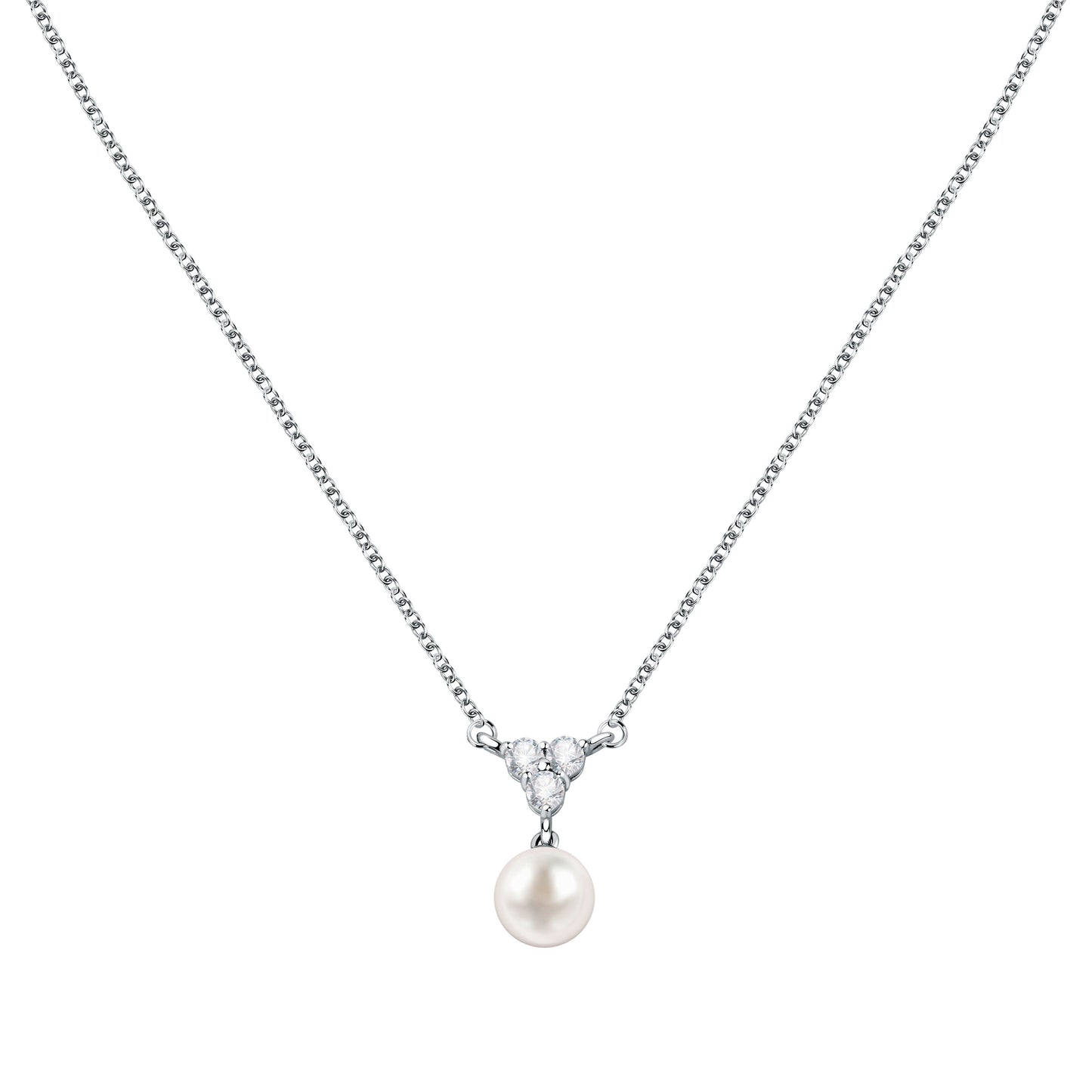 Morellato Perla 925% Silver Necklace SAER50 For Women