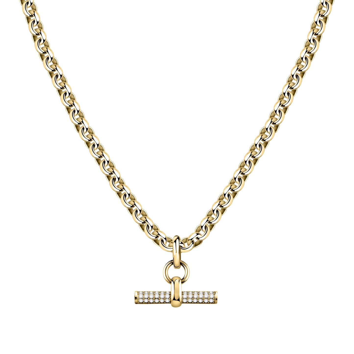 Morellato Abbraccio Gold Tone Stainless Steel Necklace SAUC02 For Women