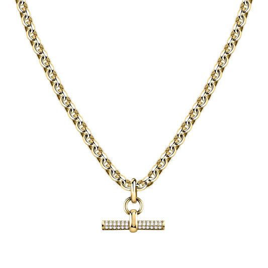 Morellato Abbraccio Gold Tone Stainless Steel Necklace SAUC02 For Women