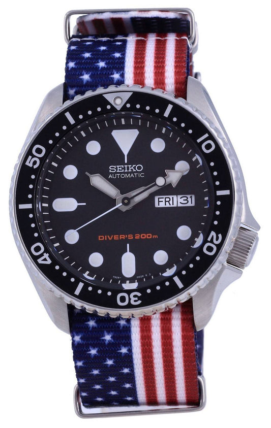 Seiko Automatic Diver's Polyester SKX007K1-var-NATO27 200M Men's Watch
