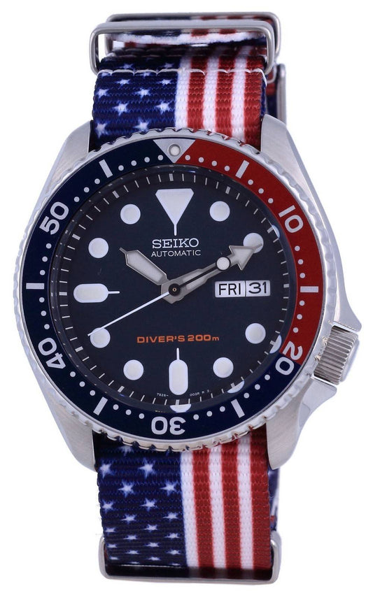 Seiko Automatic Diver's Polyester SKX009K1-var-NATO27 200M Men's Watch