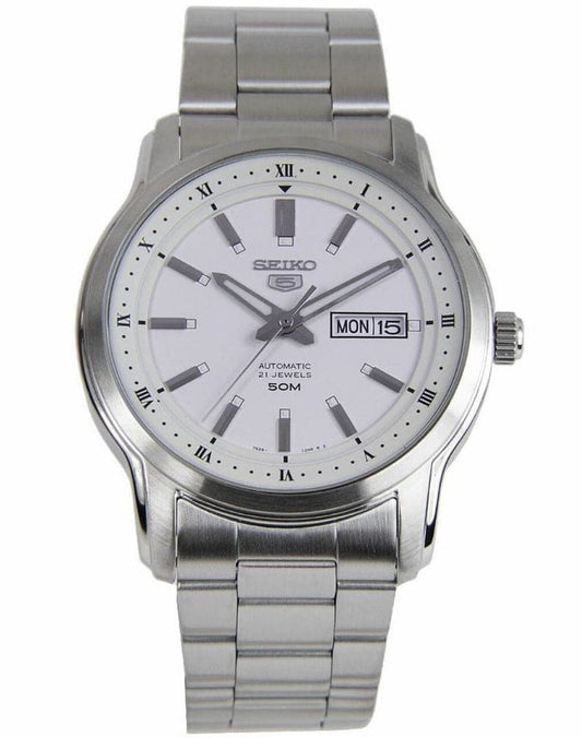 Seiko 5 Automatic White Dial SNKP09 SNKP09K1 SNKP09K Men's Watch