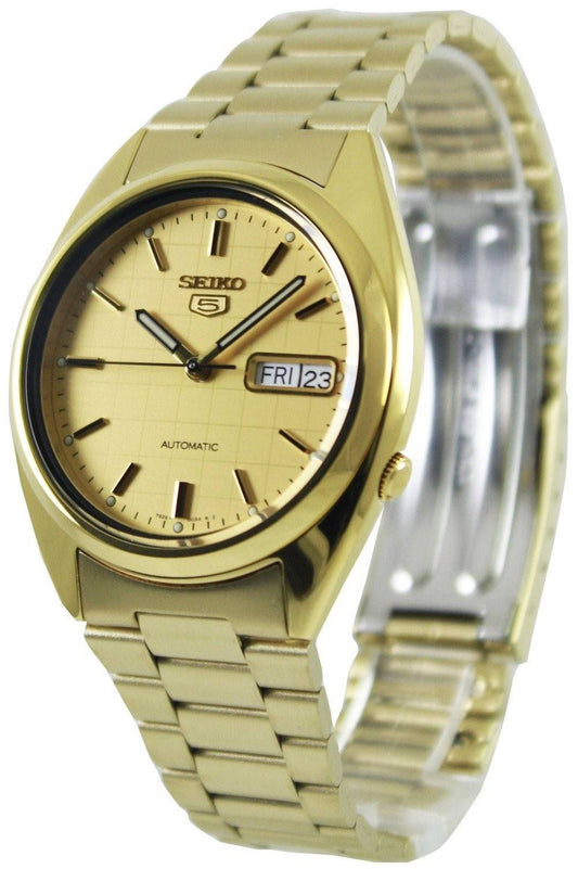 Seiko 5 Automatic Gold Dial SNXL72K1 SNXL72K Men's Watch