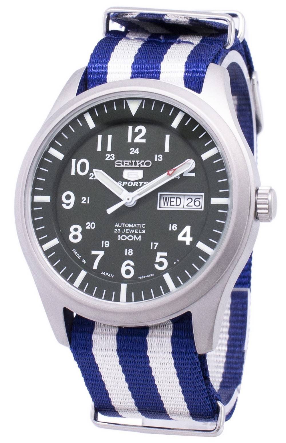 Seiko 5 Sports Automatic Japan Made Nato Strap SNZG09J1-VAR-NATO2 Men's Watch