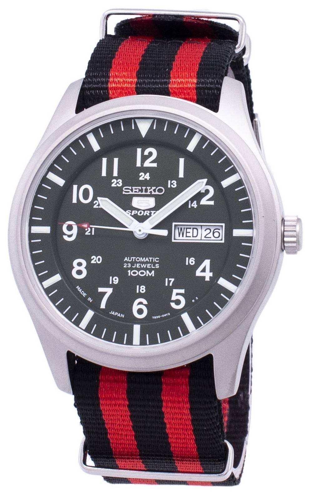 Seiko 5 Sports Automatic Japan Made Nato Strap SNZG09J1-VAR-NATO3 Men's Watch