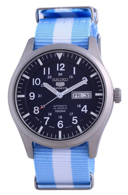 Seiko 5 Sports Automatic Polyester SNZG11J1-var-NATO24 100M Men's Watch