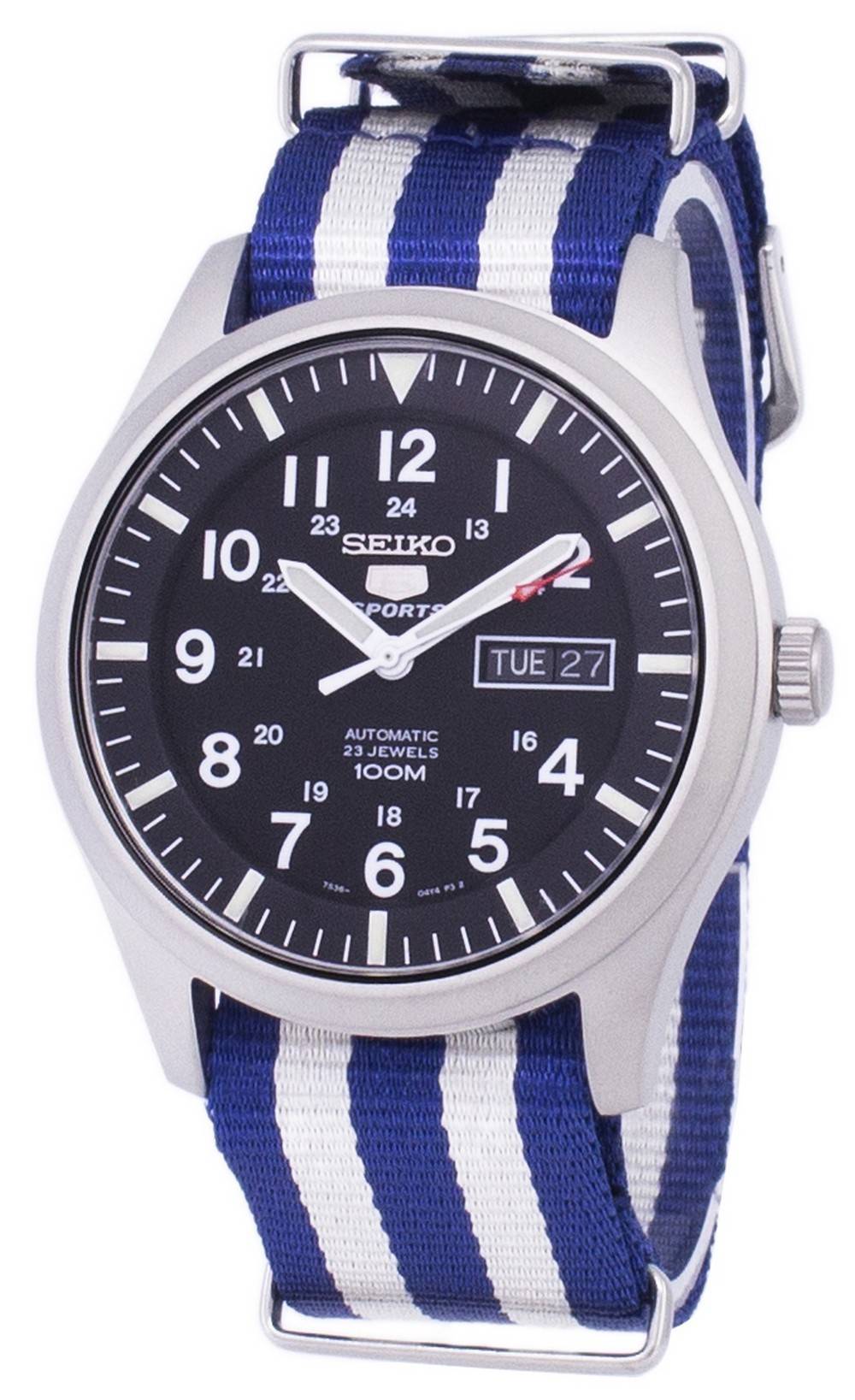 Seiko 5 Sports Automatic Nato Strap SNZG15K1-var-NATO2 Men's Watch