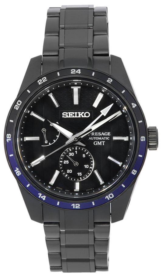 Seiko Presage Sharp Edged Series ZERO HALLIBURTON Limited Edition Black Dial Automatic SPB271J1 100M Men's Watch