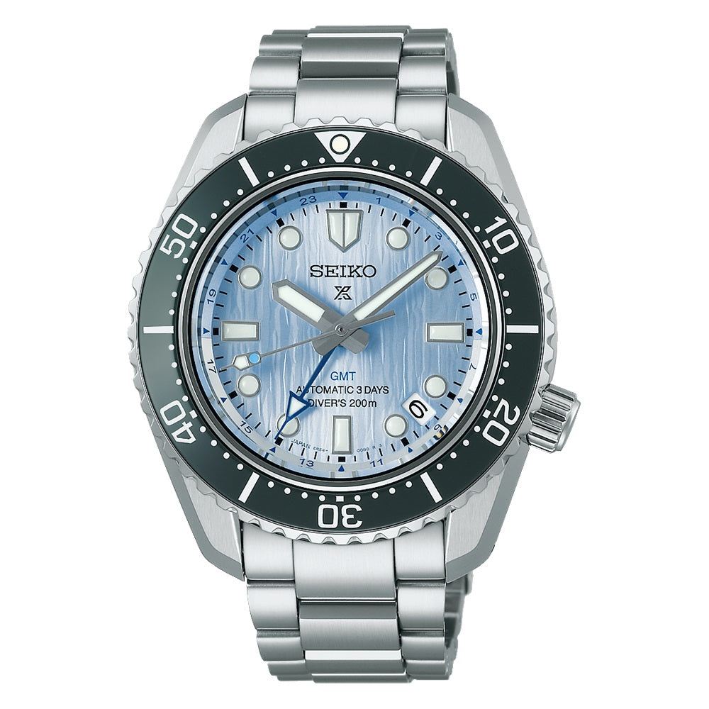 SEIKO PROSPEX Save the Ocean "Blue Glacier" GMT SPB385J1 – Edizione Limitata 110° Anniversario | tikAworld