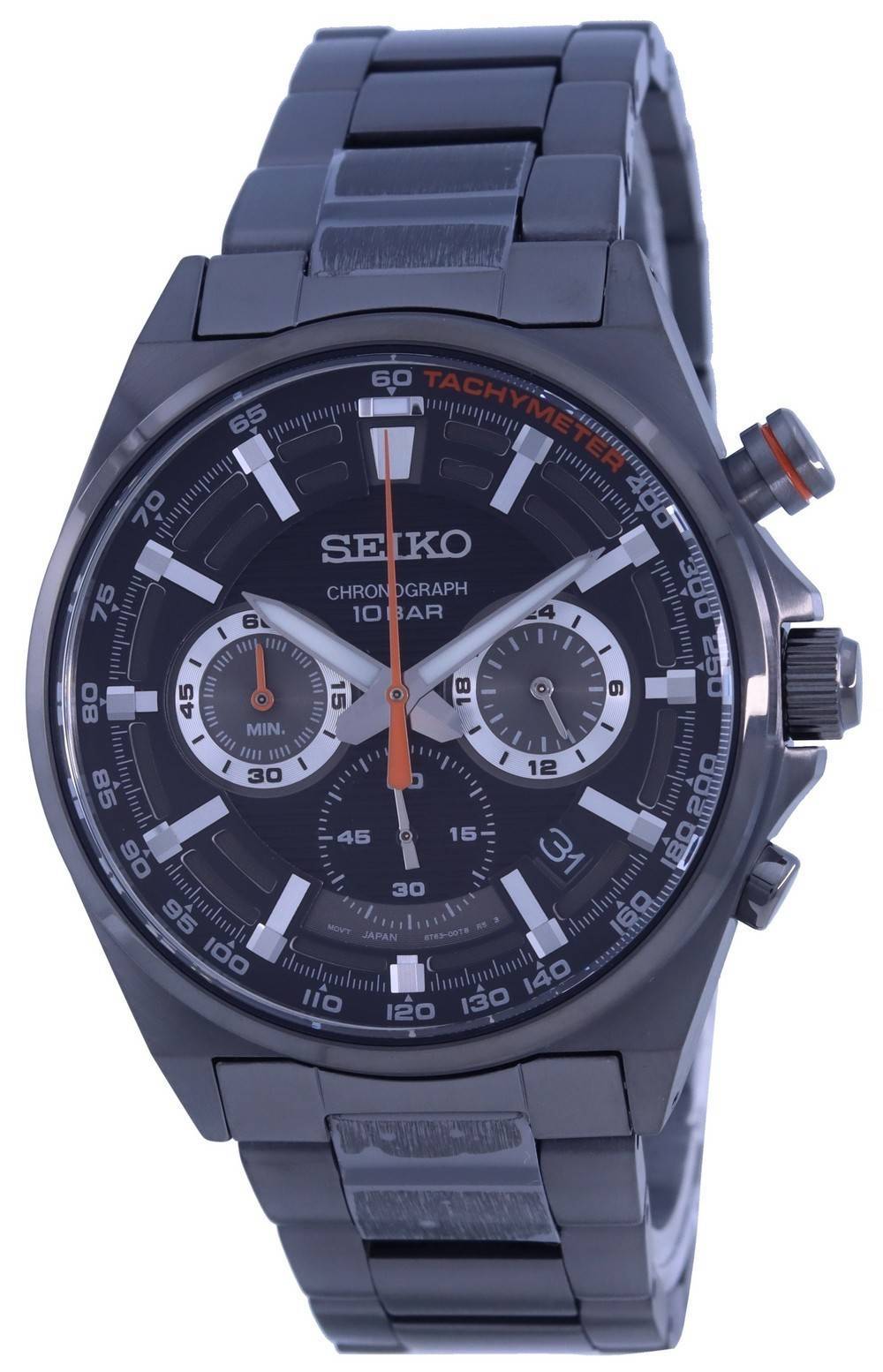 Seiko Neo Sports Chronograph Black Dial Quartz SSB399 SSB399P1 SSB399P 100M Men's Watch