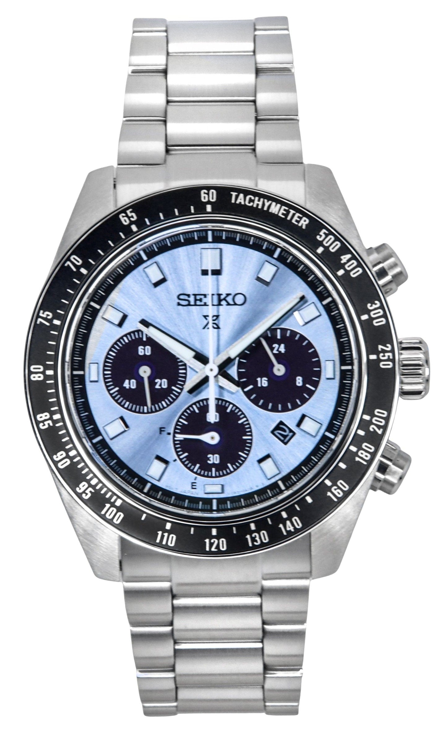 Seiko Prospex Crystal Trophy Speedtimer Chronograph Blue Dial Solar SSC935P1 100M Men's Watch
