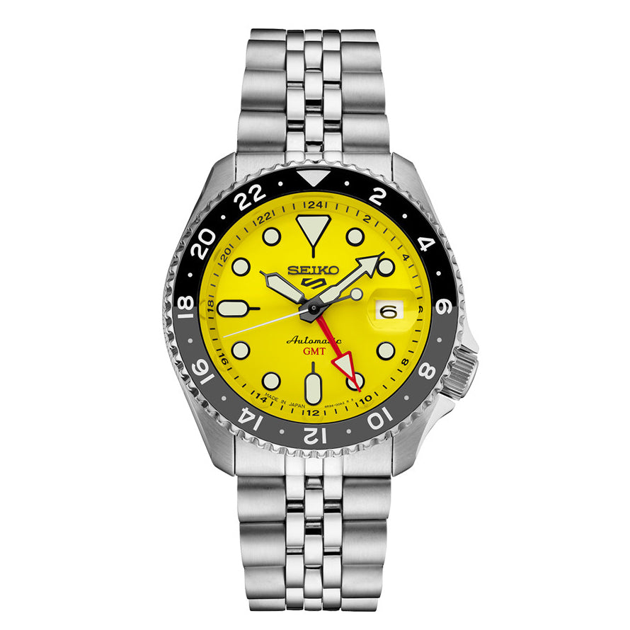 SEIKO 5 GMT SSK017 – Orologio Automatico Quadrante Giallo | tikAworld