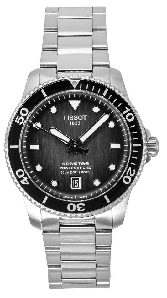 Tissot Seastar 1000 Powermatic 80 Grey Dial Automatic Diver's T120.807.11.051.00 300M Men's Watch