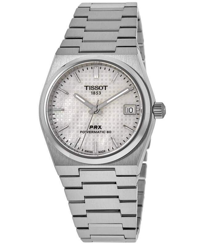 Tissot PRX T-Classic Powermatic 80 White Mother Of Pearl Dial Automatic T137.207.11.111.00 100M Unisex Watch