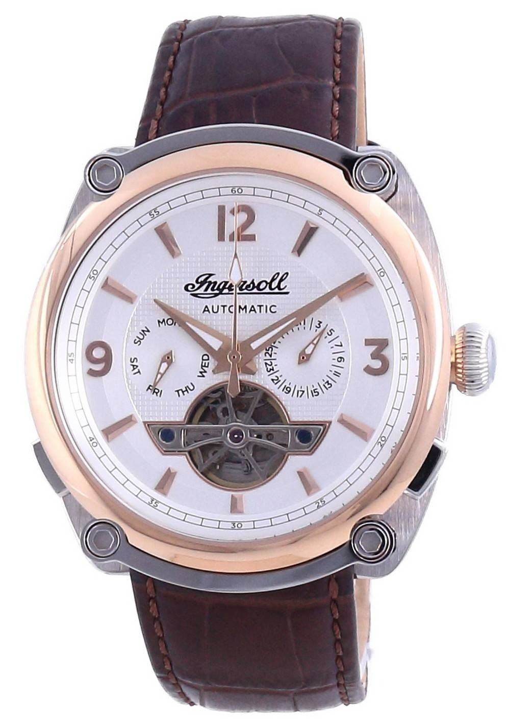 Refurbished Ingersoll The Michigan White Dial Open Heart Automatic I01103B Men's Watch