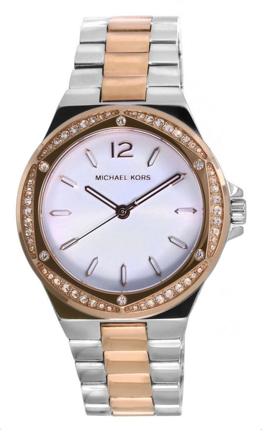 Refurbished Michael Kors Lennox Crystal Accents Silver Dial Quartz MK6989 Women's Watch