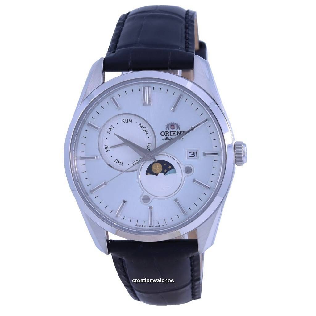 Refurbished Orient Sun And Moon Gen 5 Leather Strap White Dial Automatic RA-AK0310S00C Men's Watch