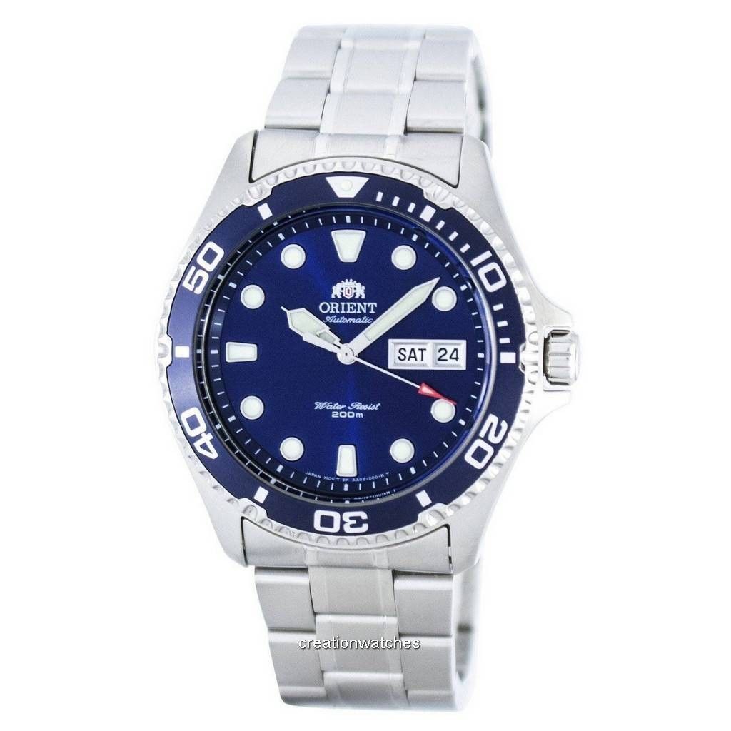 Refurbished Orient Ray II Stainless Steel Blue Dial Automatic FAA02005D9 200M Men's Watch